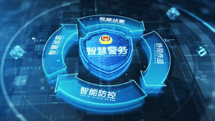 智慧警务科技感展示