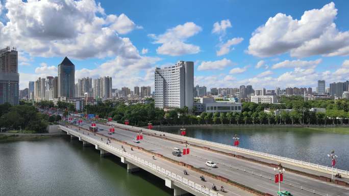 广西南宁南湖大桥自治区机关大楼南宁市政