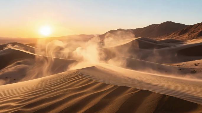 宽屏壮丽沙漠背景