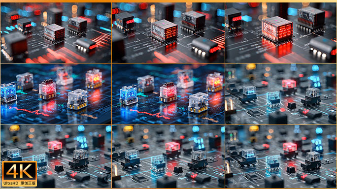 微型电子元件继电器晶体管电容电阻科技创新