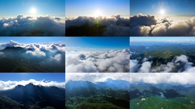 壮丽高山日出云海