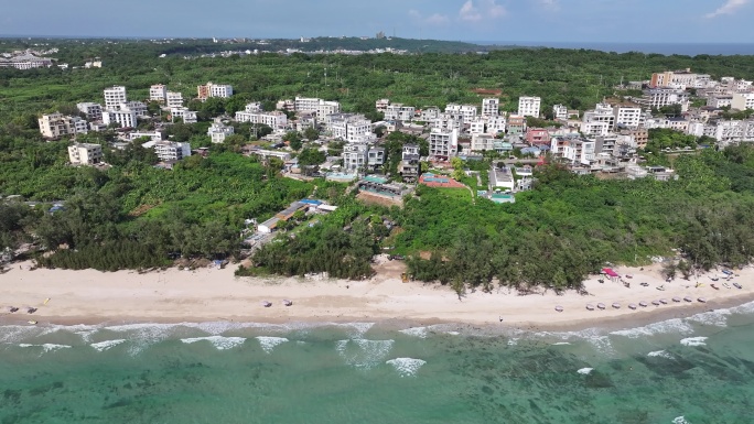 海滨城市鸟瞰风光（涠洲岛）