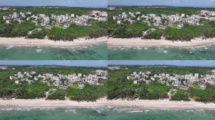 海滨城市鸟瞰风光（涠洲岛）
