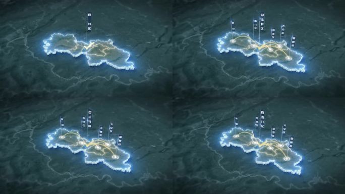 自贡市卫星地图区位展示