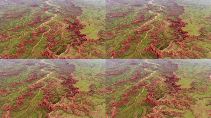 甘肃张掖丹霞地貌 平山湖大峡谷