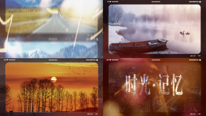 复古胶片电影时光时间流逝图片片头