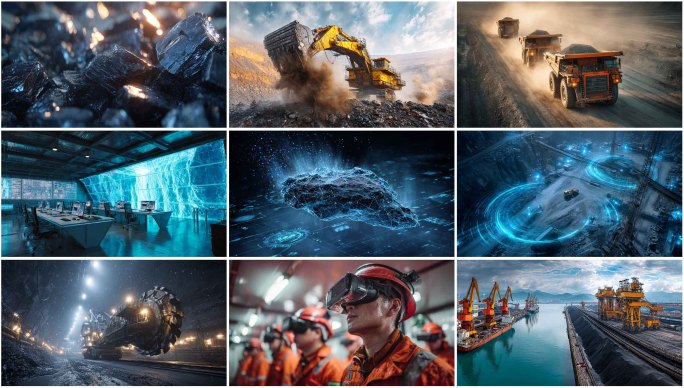 煤 煤炭开采 煤矿 矿山作业