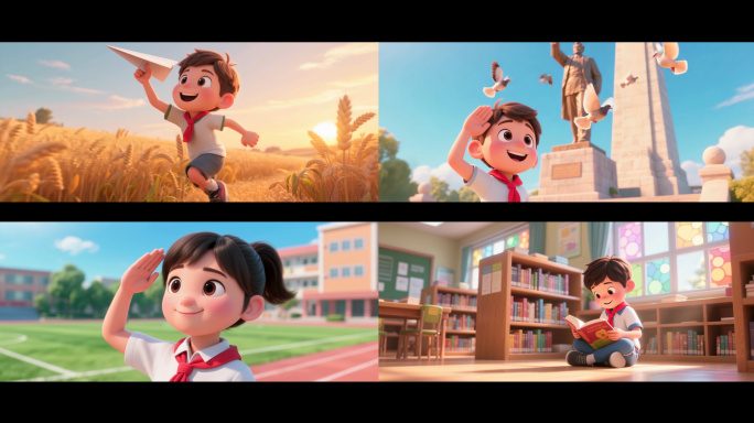 中国少先先锋队队歌-少儿表演LED大屏