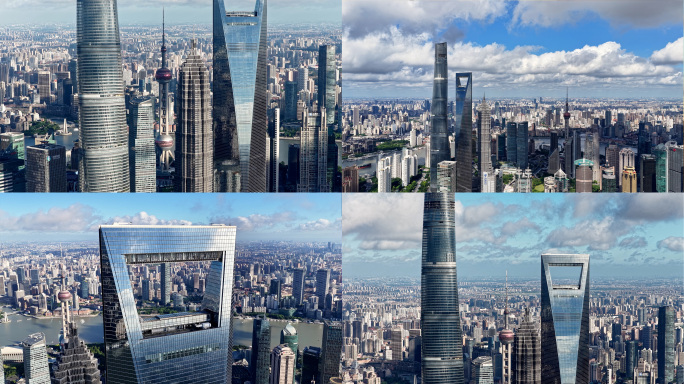 上海陆家嘴质感航拍