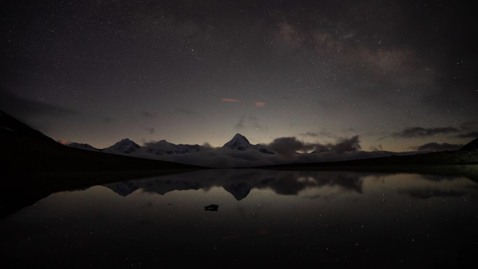 冷嘎措星空银河延时短片