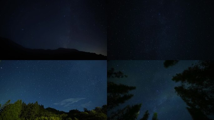 星河璀璨夜空之美星轨延时