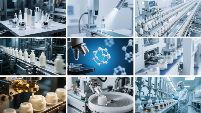 化妆品乳液精华液生产线自动化