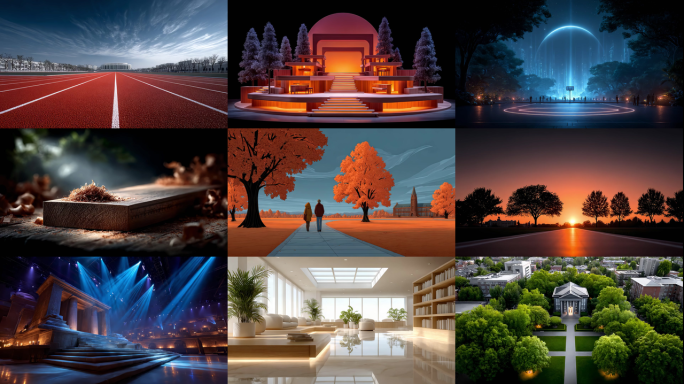 学府风光建筑之美校园生活无限可能