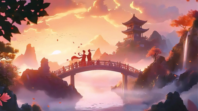 中秋七夕情人家浪漫鹊桥中秋赏月大唐盛世