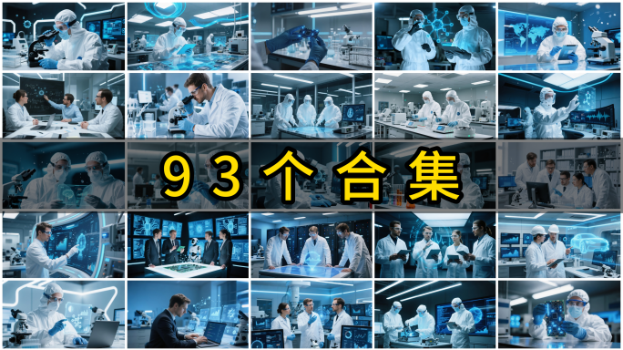 高端科研实验室科研人员研究团队生物科研