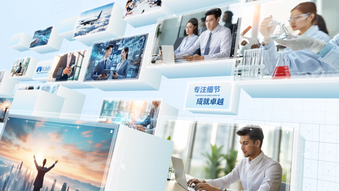 大气简洁照片墙多图照片展示