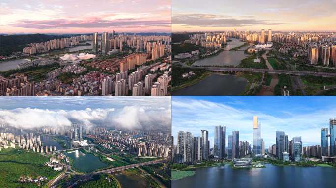 梅溪湖日出火烧云