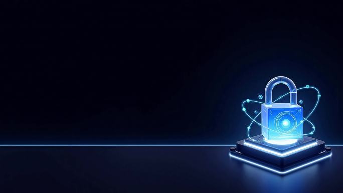 科技感网络安全锁