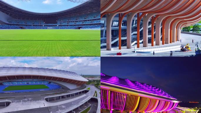 4K南沙大湾区文化体育中心独家航拍视频