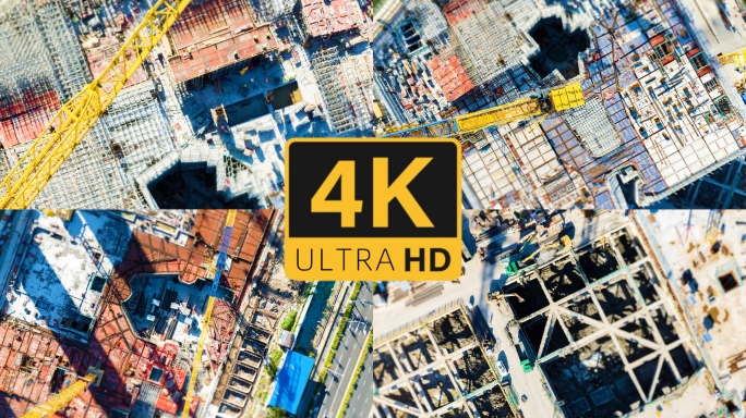 【航拍】建筑工地 移轴延时摄影实拍