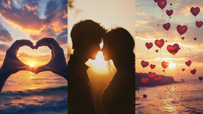 竖版唯美七夕情人节海报节日浪漫情侣恋爱