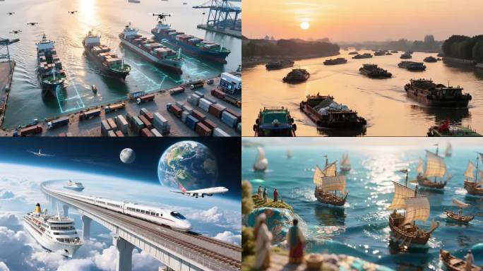 一带一路，海上丝绸之路，全球贸易运输网络