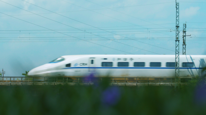 晴天动车经过带LOG源文件