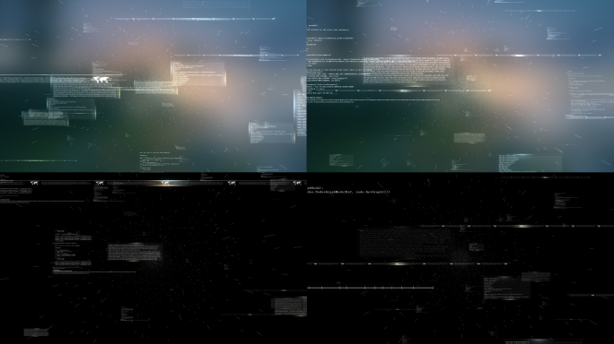 带通道代码信息流视觉特效