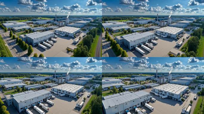 现代化工业园区鸟瞰