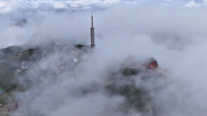 泰山云海航拍 4K