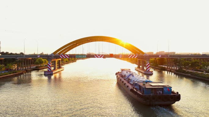 上海浦东区临港新片区大治河航拍