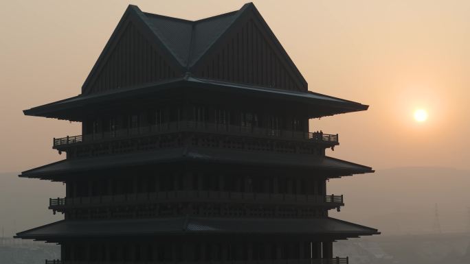 黄河楼航拍 兰州