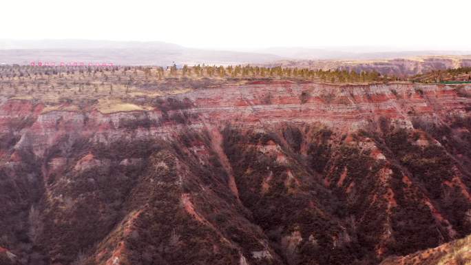 【4K原创】鄂尔多斯地区砒砂岩地貌航拍