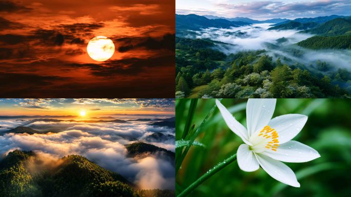 自然生态森林多样性展示动植物和谐共生