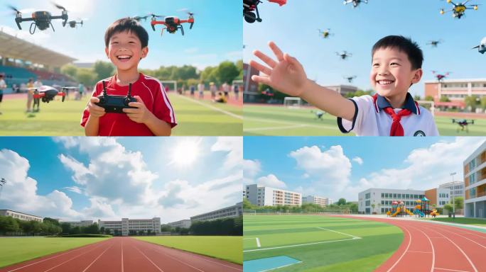 校园操场场景合集