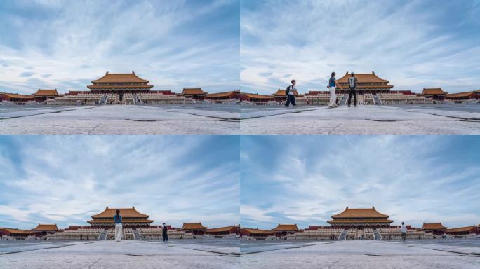 北京故宫太和殿延时摄影