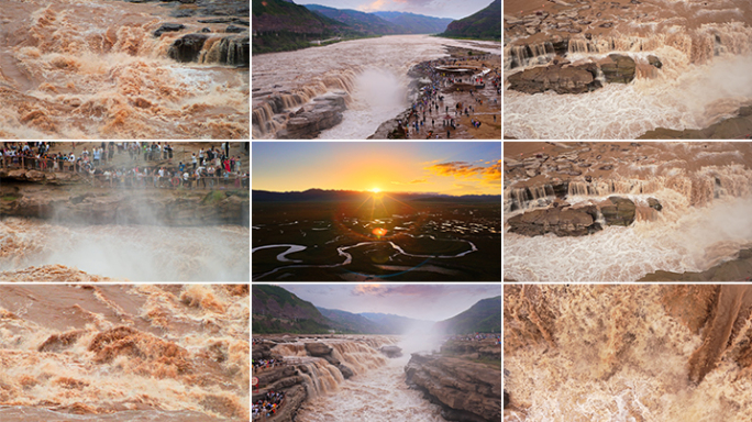 黄河壶口瀑布九曲黄河母亲河黄河湾大美中国