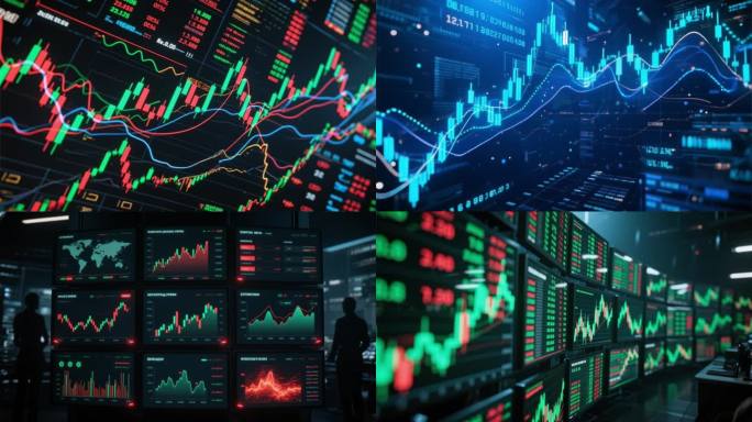 金融股票股市投资证券金融科技ai素材原创