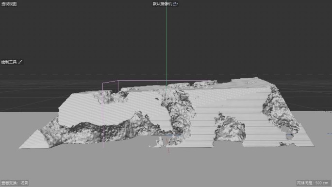 C4D石头侵蚀特效