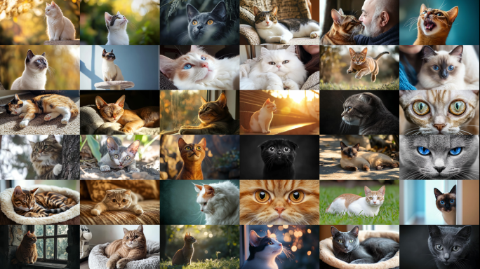 猫咪小猫的可爱瞬间定格治愈你的心灵