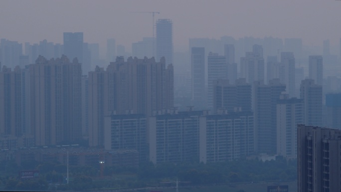 城市黎明建筑群天际线03