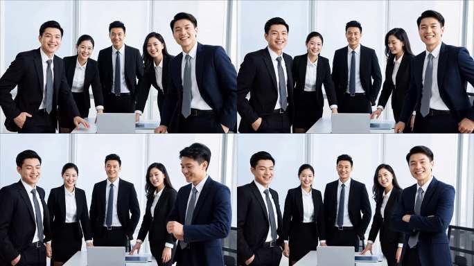 商务人士自信合作