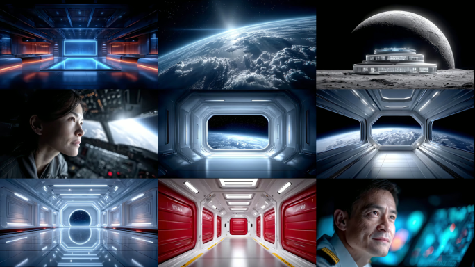 太空站 宇宙飞船 飞船内部