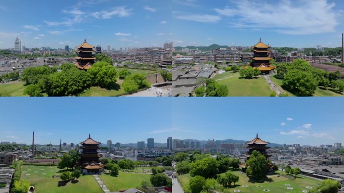 景德镇御4航拍4k陶阳里御窑厂中山北路