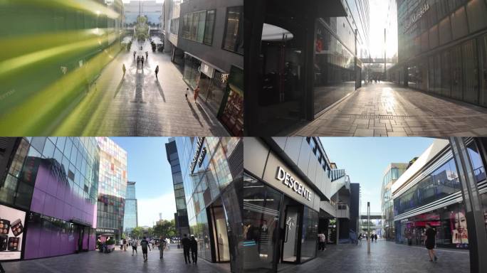4K北京三里屯太古里延时空镜合集