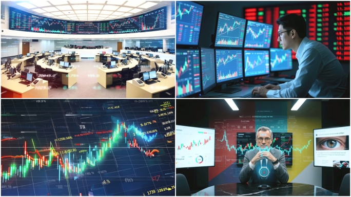 高端科技城市金融经济商务股市K线比特币