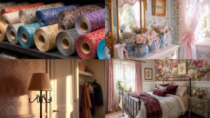 复古风家居装饰壁纸