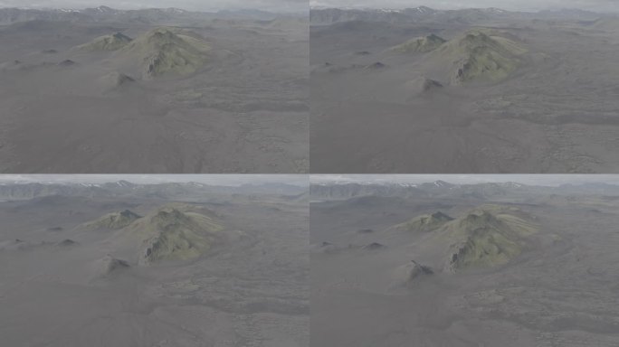 冰岛兰德曼纳劳卡河谷纹理景观高地