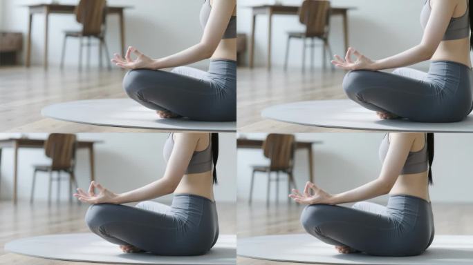 女性瑜伽冥想放松身心