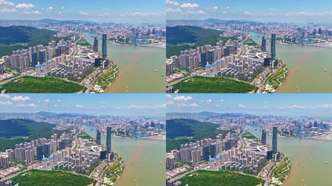 4K航拍珠海中心大厦7